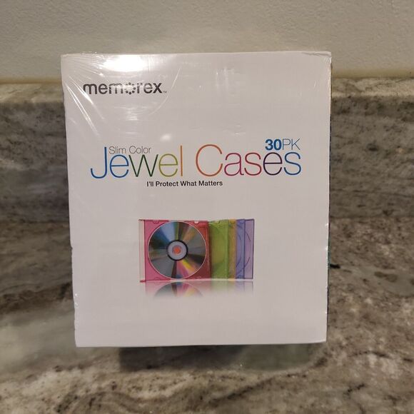 Other - CD Jewel Case NEW High Quality Memorex 30-pack Slim  (5.2mm)-5 Colors